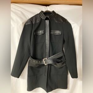 Tribal Black Textured Jacket